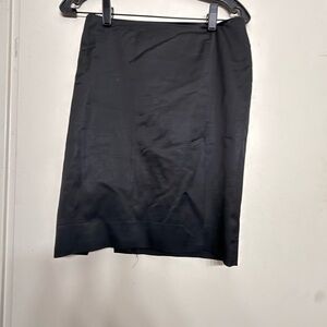 bebe Black High Slit Midi Pencil Skirt | Size 0 | Sleek Evening Skirt